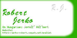 robert jerko business card